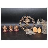 Indian - Hindu Figures, Brass Door Plaque