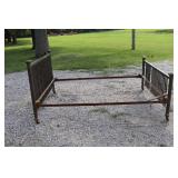 Brass Bed Full Size 3 Spindles need Reattached