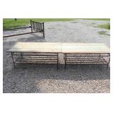 2 pc Metal Frame Table