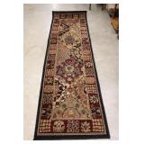 2 Shaw Area Rugs- Black, Gold, Burgundy