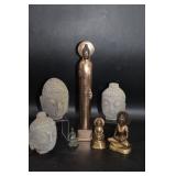 Buddha Figurines- Metal & Concrete