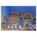 Clamps: Casters: Ladder