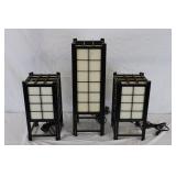 3 lamps 23"  & (2) 15"
