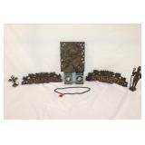 Standing Khmer Vishu, Wall Plaque, Bookends