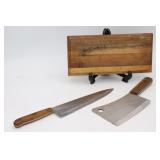 Chicago Cutlery Cleaver & Tommer Knife