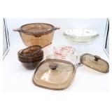 Vision Ware & Assorted Glass cookware