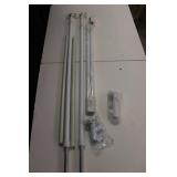 3 Flag Poles 2 mounting brackets