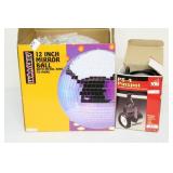 12" Mirror Ball & Pinspot Light