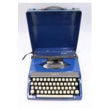 Vintage Blue Royal Ranger Typewriter