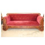 Early American Classical Mahogany Sofa