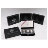 4 US Mint Premier Silver Proof Sets 1998