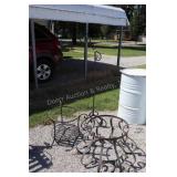 Metal Lawn Decor, Plant Holders