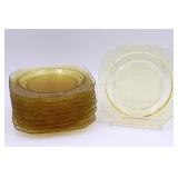 10 Madrid Amber 7" Salad Dessert Plates