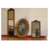 Portrait in Antique Frame & Mirrors