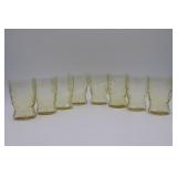 8 Madrid Amber Flat Ripple 4 1/4" Tumblers