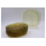 9 Madrid Amber Lunch Plates 9"