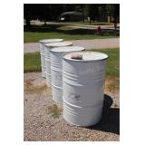 4- 55 Gallon Metal Drums