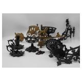 Cast Iron Wall Sconces & Weather Vane
