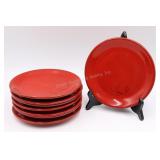 8 Mamma Ro Italy Red 8" Lunch Plates
