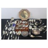 Assorted Silver Plate Flatware & Serveware