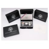 4 US Mint Premier Silver Proof Sets 1998