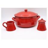 Mamma Ro Italy Covered Casserole Creamer & Sugar