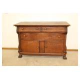 Antique Tiger Oak Buffet
