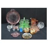 Assorted Depression & Colorful Glass