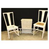 Rocker, Chair, Hamper, Shelf