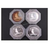 4 St Louis Cardinals Silver 1967 World Champ Coins