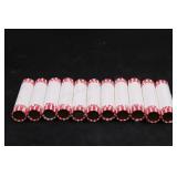 11 Penny Rolls Ends Showing Wheat, Indian, Lincoln