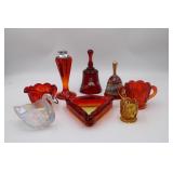 Art Glass Red Bells,Viking Smoking Set & More