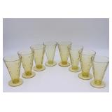 8 Madrid Amber 5.5" Cone Tumblers