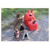 Jack, Jack Stands, Fuel Cans