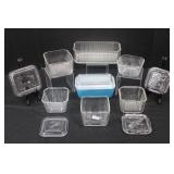 7 Vintage Glass Refrigerator Boxes