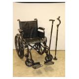 Wheelchair, 2 Canes