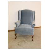 Blue Wing Back Chair