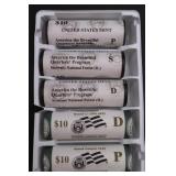 5 US Mint State Quarter Rolls National Parks