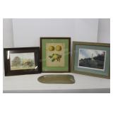 Watercolor, Prints & Beveled Glass