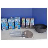 Aqua Globes, Wind Chime, Flower Pot