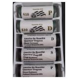 5 US Mint State Quarter Rolls National Parks