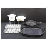 Glass Corn Stick Pans Cast Iron Skillet