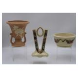 3 Weller Pottery Vases