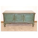 Cedar Chest with distressed painted finish