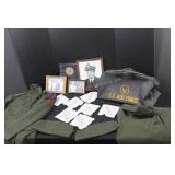Old Military Bag, Uniform, Photos, Books
