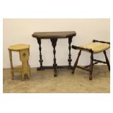 Side Table, Hexagon Plant Stand, Bench