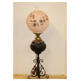 Vintage Electrified Globe Lamp