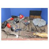 Metal Punch, Planes, Draw Knife, Brace Drills, Bin