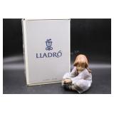 Lladro Large Eskimo Girl Lazy Day in Box