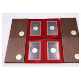 4 US Mint Proof Dollars